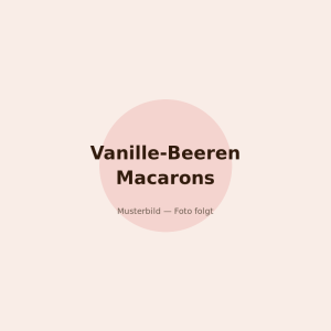 Vanille-Beeren Macarons