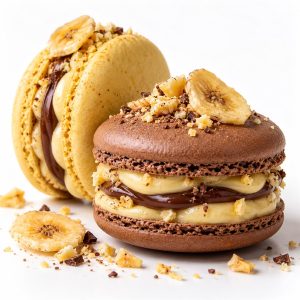 Banane-Schokolade Macaron von Happy Macarons and Cookies