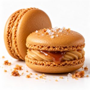 Doppeltes Salzkaramell Macaron von Happy Macarons and Cookies