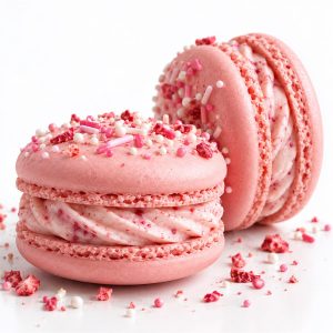 Erdbeer-Milchshake Macaron von Happy Macarons and Cookies
