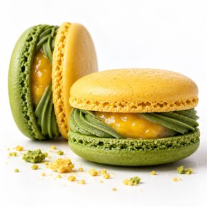 Matcha-Mango Macaron von Happy Macarons and Cookies
