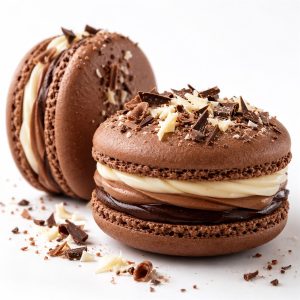 Schokoladen-Cheesecake Macaron von Happy Macarons and Cookies
