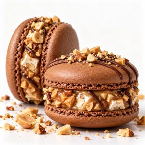 Snickers Macaron von Happy Macarons and Cookies