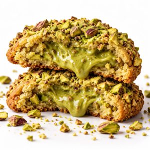 Pistachio Cream Cookie mit Pistaziencreme und Pistazien von Happy Cookies